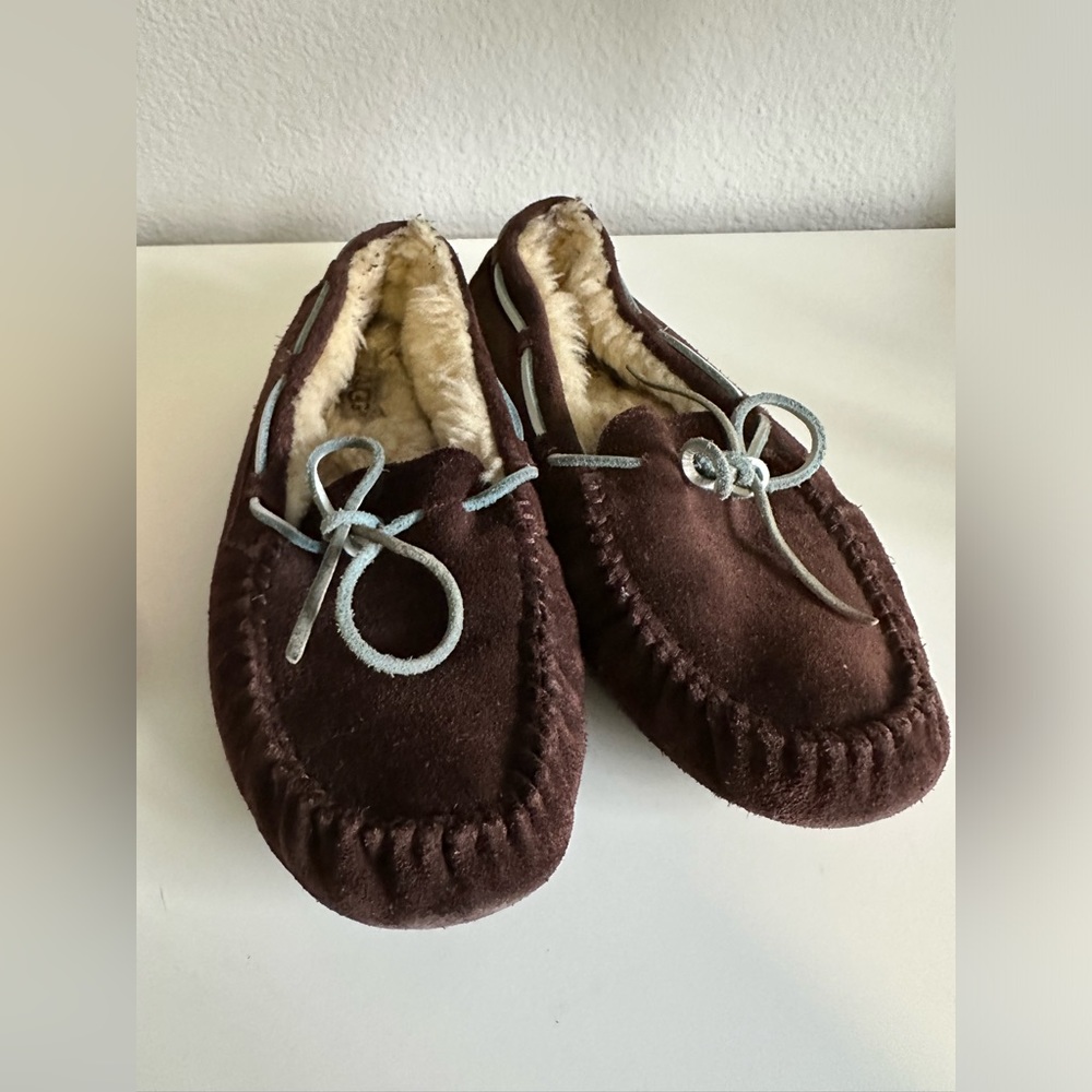 Ugg Australia Dakota Moccasins Suede Chocolate Brown 8